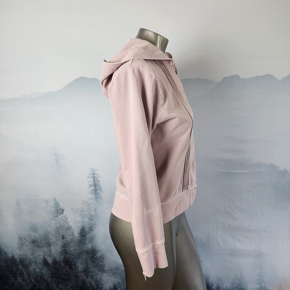 Woolrich Pintucked Hooded Full Zip Blush Jacket | Women's Small - Picture 13 of 16